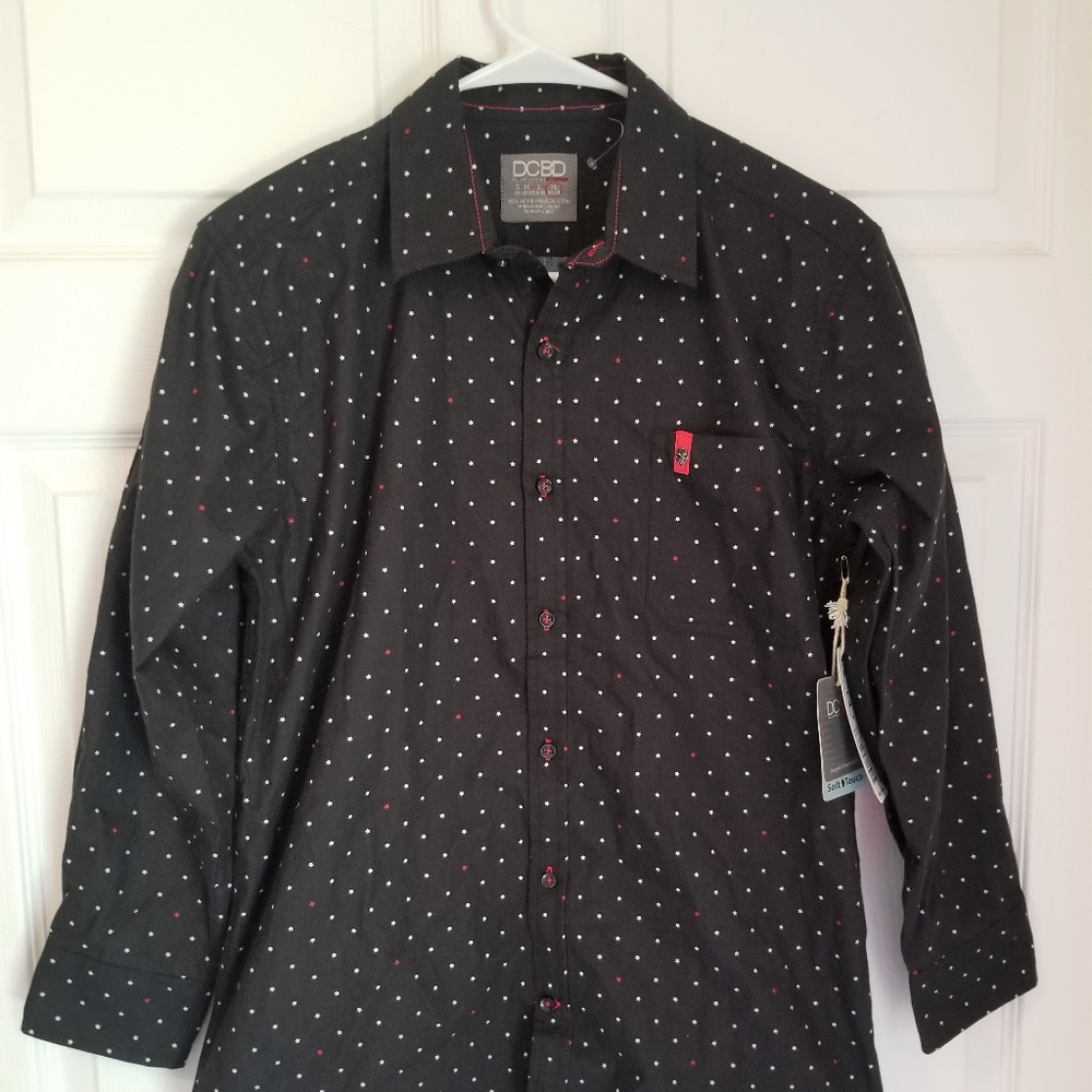 DCBD Boy's Button Down Shirt NWT Size XL 18/20